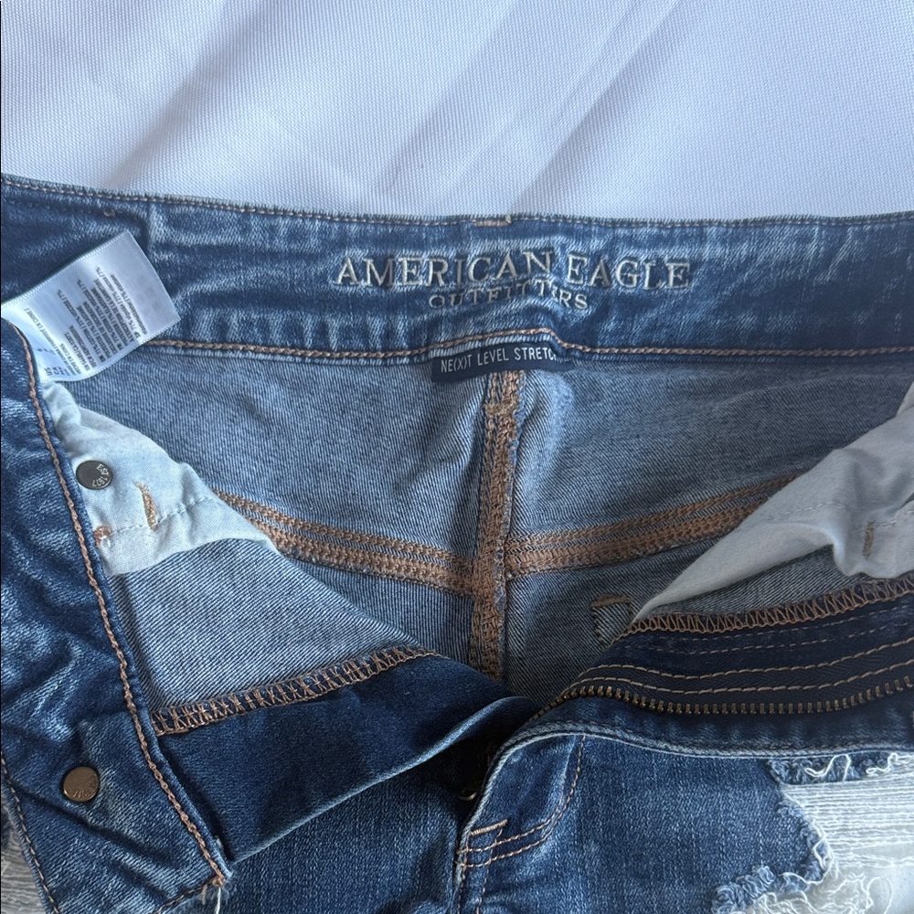 American Eagle Outfitters Women's Dark Blue Jean Shorts